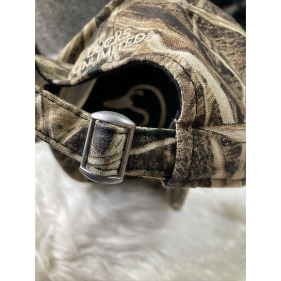 Ducks Unlimited Men’s Mossy Oak Shadow Grass Camouflage Cap Adjustable Strap - Picture 5 of 10